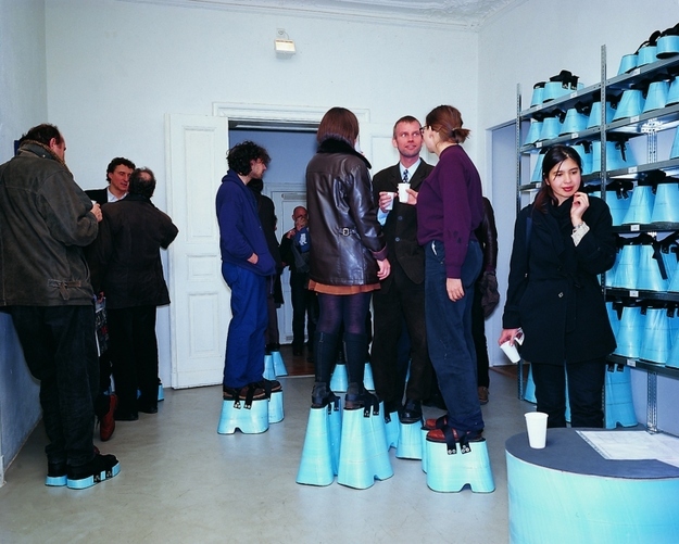 Whoever planned this "Same Height Party"